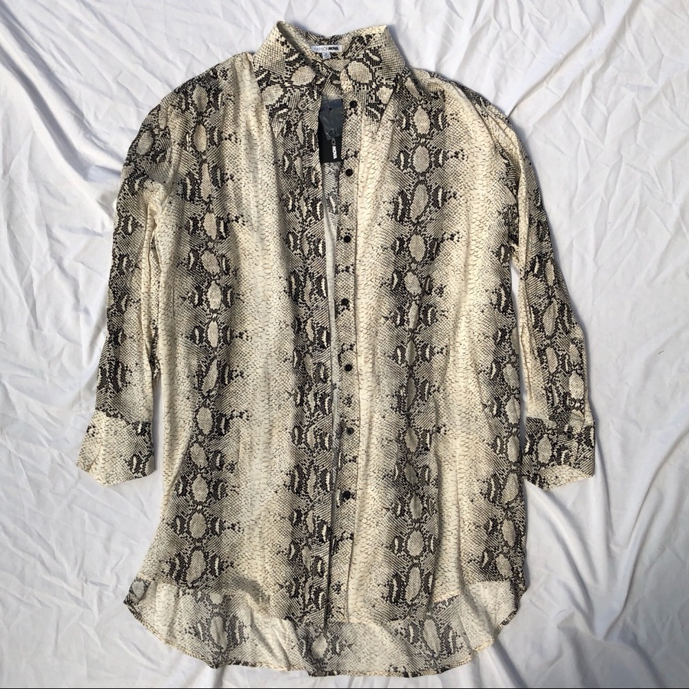 LAST CHANCE snake print shirt dress
